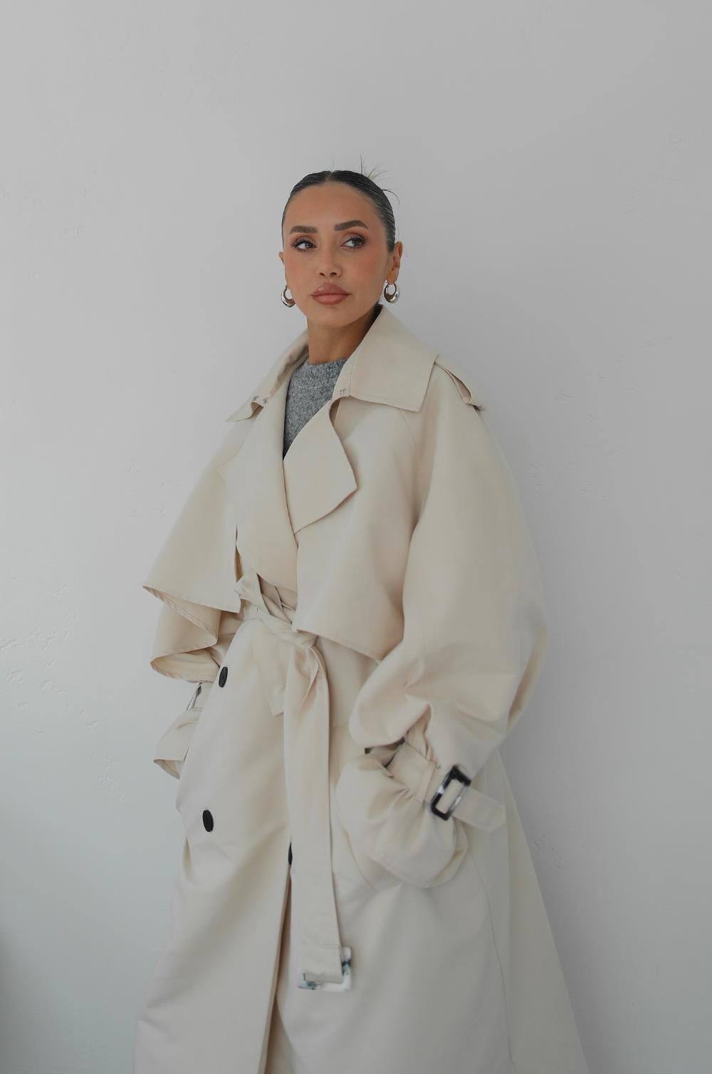 Trench-Coat Premium à Double Boutonnage