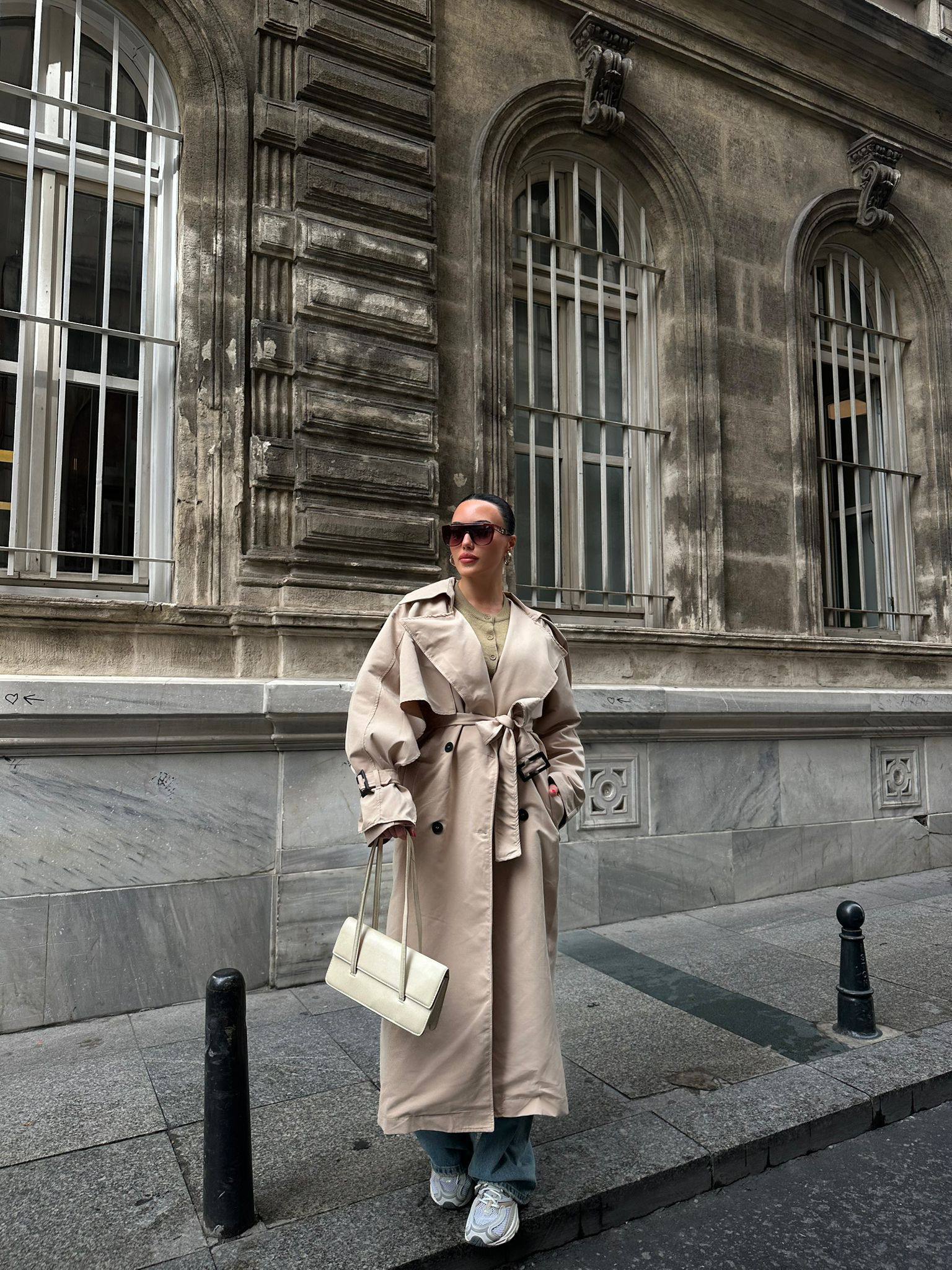 Trench-Coat Premium à Double Boutonnage