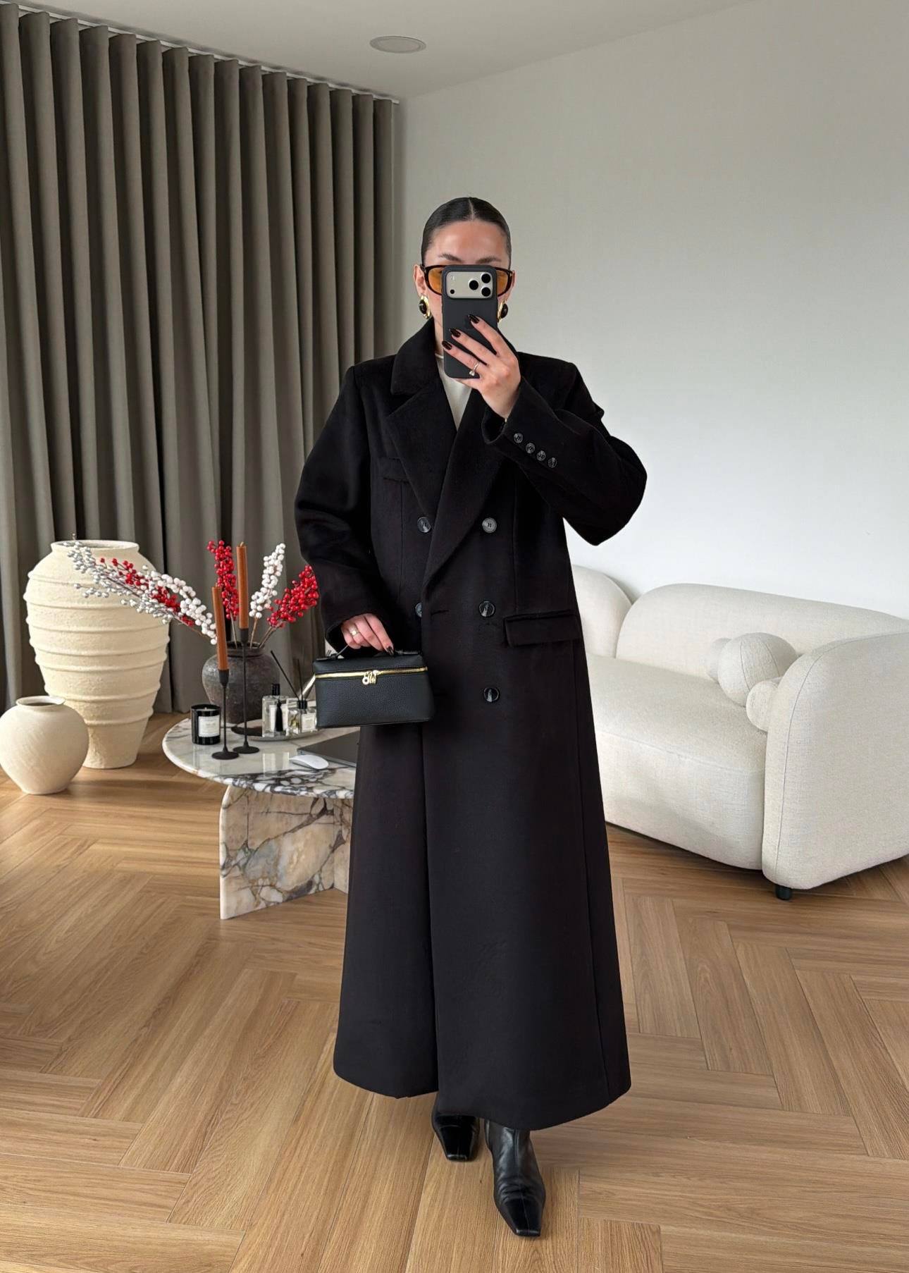 Manteau Long Double Boutonnage Premium