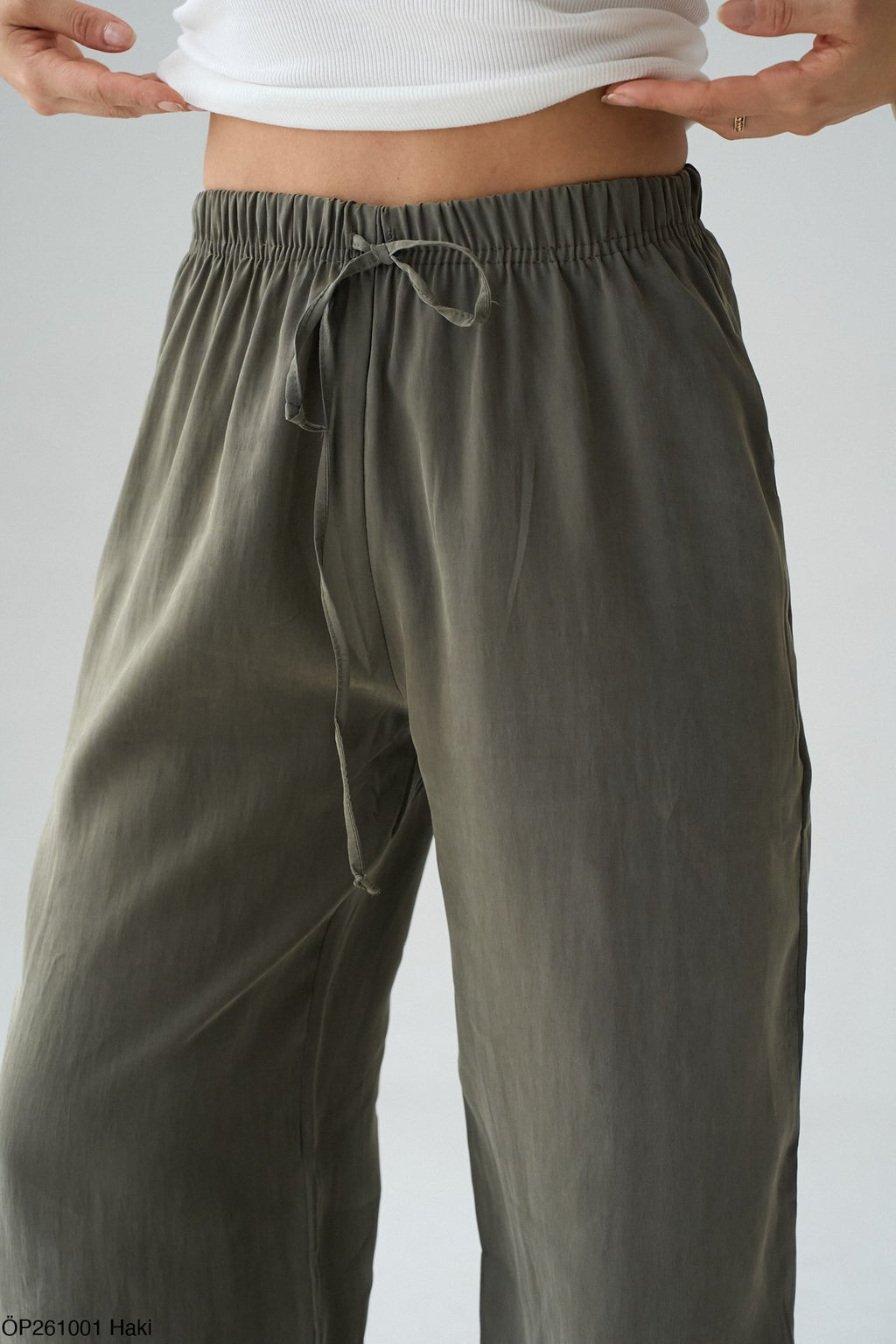 Pantalon Large Femme Fluide Taille Élastique - Confort et Style