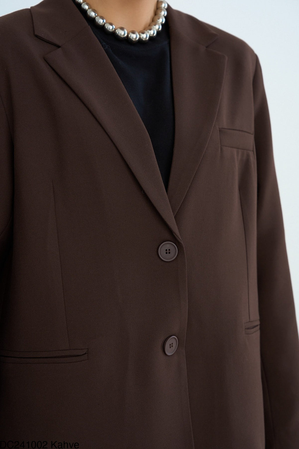 Qero Veste Blazer Oversize Femme - Veste Tailleur Élégante